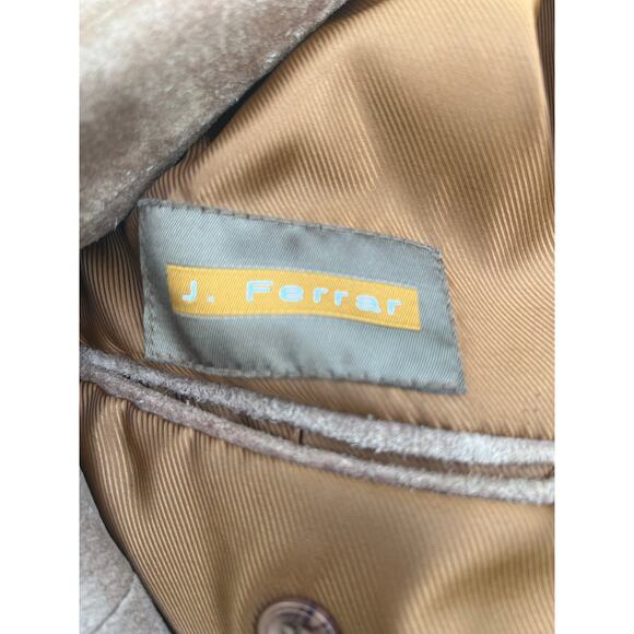 Vintage J. Ferrar Genuine Leather Front Pocket Blazer – Size XL - Picture 8 of 9